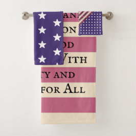 Toezegging van allegiance vlag bad handdoek