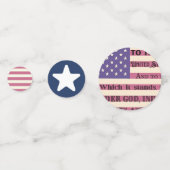 Toezegging van allegiance vlag confetti (Voorkanten)