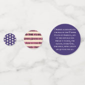 Toezegging van allegiance vlag confetti (Achterkanten)