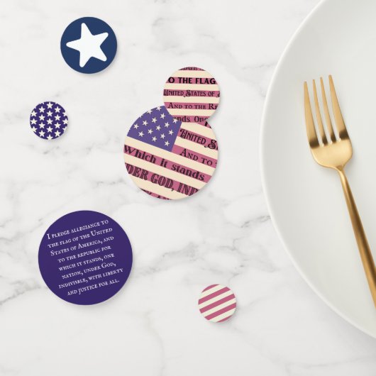 Toezegging van allegiance vlag confetti (Groep)