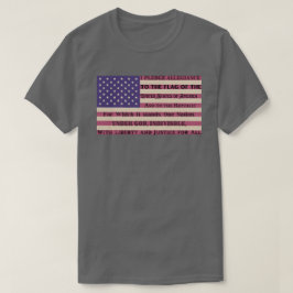 Toezegging van allegiance vlag t-shirt