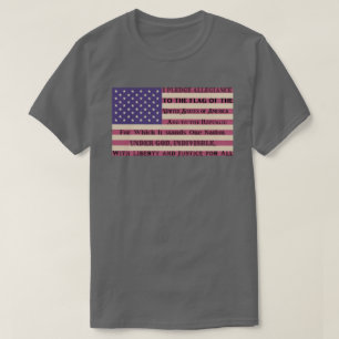 Toezegging van allegiance vlag t-shirt