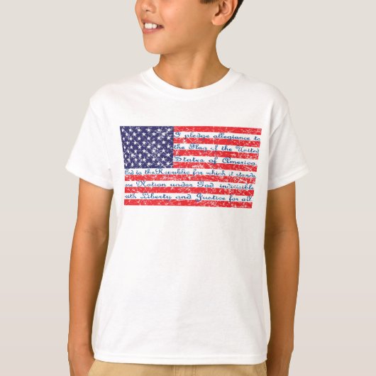 Toezegging van Allegience American Flag T-shirt (Voorkant)