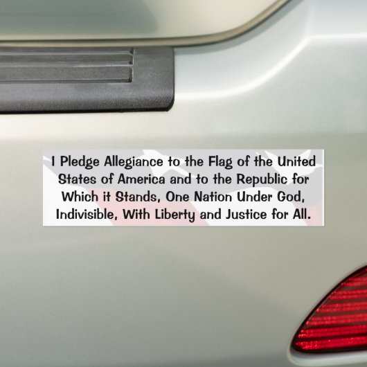 Toezegging van de legaliteit bumpersticker (Op auto)
