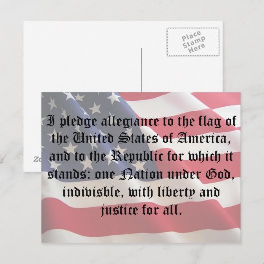 Toezegging van de legitimering briefkaart (Voorkant / Achterkant)