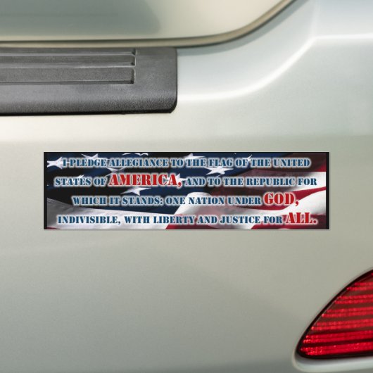 Toezegging van de legitimering bumpersticker (Op auto)