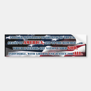 Toezegging van de legitimering bumpersticker