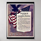 Toezegging van de soldaat van de levering poster (Voorkant)