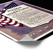 Toezegging van de soldaat van de levering poster (Hoek)