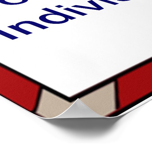 Toezegging van het poster van de legitimering (Hoek)