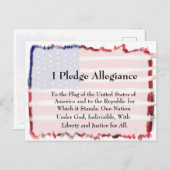 Toezegging van leesbaarheid en vlag briefkaart (Voorkant / Achterkant)