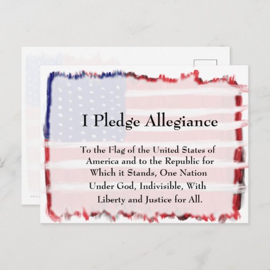 Toezegging van leesbaarheid en vlag briefkaart (Voorkant / Achterkant)