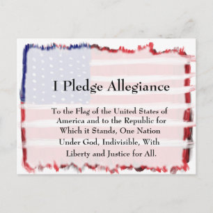 Toezegging van leesbaarheid en vlag briefkaart