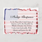 Toezegging van leesbaarheid en vlag briefkaart (Voorkant)