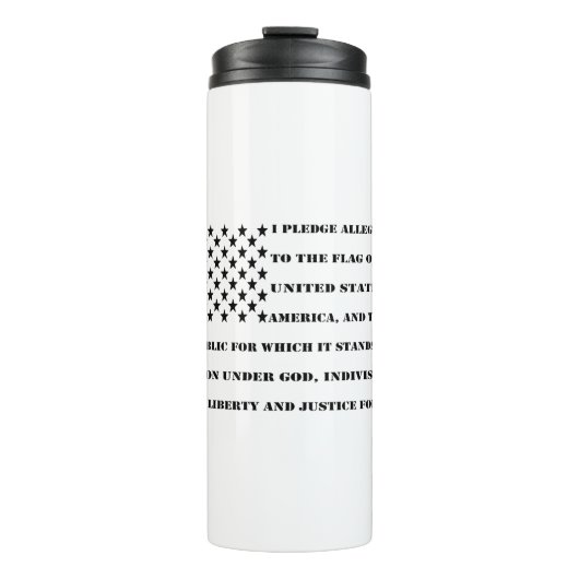 Toezegging van leesbaarheid #USAPatriotGraphics Thermosbeker (Voorkant)