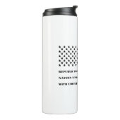 Toezegging van leesbaarheid #USAPatriotGraphics Thermosbeker (Gedraaid links)