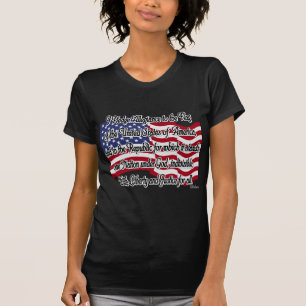 Toezegging van legitiem met Amerikaanse vlag T-shirt