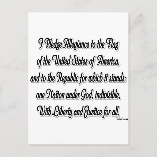 Toezegging van legitiem recht briefkaart (Voorkant)