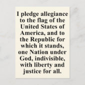 Toezegging van legitiem recht briefkaart (Voorkant)