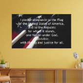 Toezegging van legitiem recht canvas afdruk (Insitu (Woonkamer))