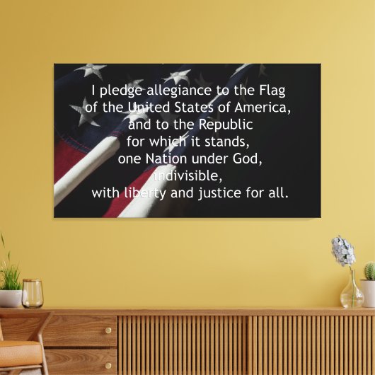 Toezegging van legitiem recht canvas afdruk (Insitu (Woonkamer))