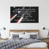 Toezegging van legitiem recht canvas afdruk (Insitu (Slaapkamer))