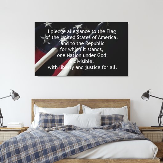 Toezegging van legitiem recht canvas afdruk (Insitu (Slaapkamer))