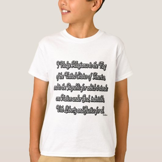 Toezegging van legitiem recht t-shirt (Voorkant)