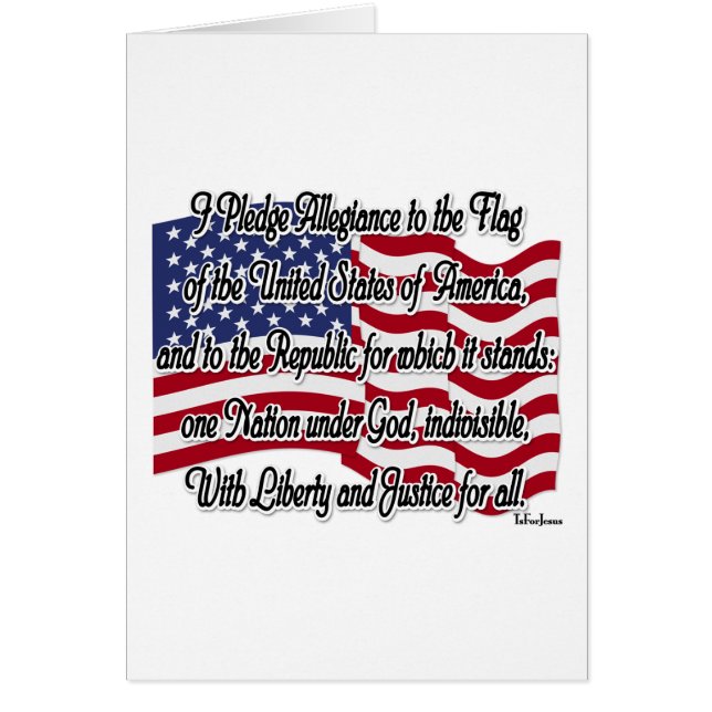 Toezegging van legitimering met Amerikaanse vlag (Voorkant)