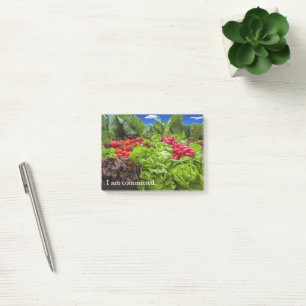 Toezegging voor groenten post-it® notes