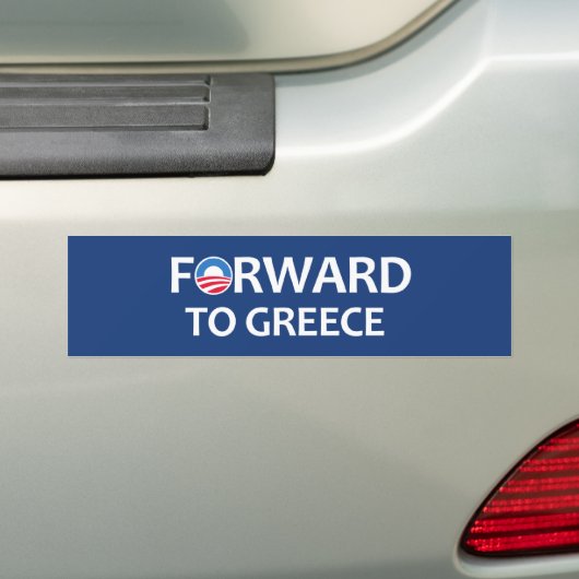 TOEZENDEN AAN Griekenland Bumpersticker (Op auto)