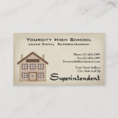 toezichthoudend Visitekaartje (Voorkant)