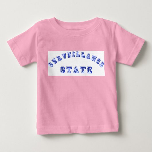 Toezichthoudende Staat Baby Baseball Shirt (Voorkant)