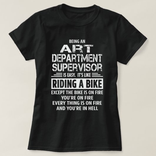toezichthouder op de kunstafdeling t-shirt (Design voorkant)