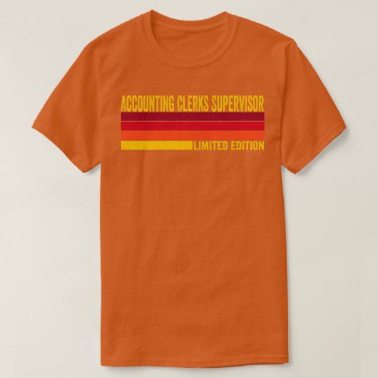 Toezichthouder van de rekenplichtige t-shirt (Design voorkant)
