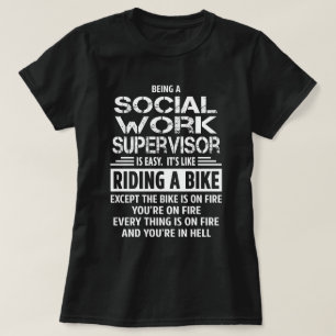 toezichthouder voor maatschappelijk werk t-shirt
