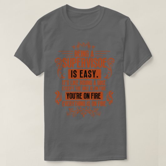 Toezichthouder zijn 12 t-shirt (Design voorkant)