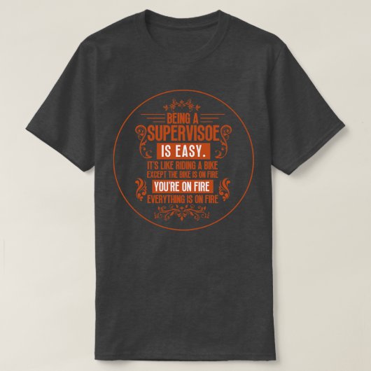 Toezichthouder zijn 1 t-shirt (Design voorkant)