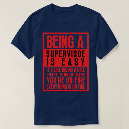 Toezichthouder zijn 9 t-shirt (Design voorkant)