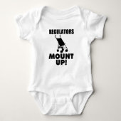 Toezichthouders Mount Up, Funny Baby Boy shirt (Voorkant)