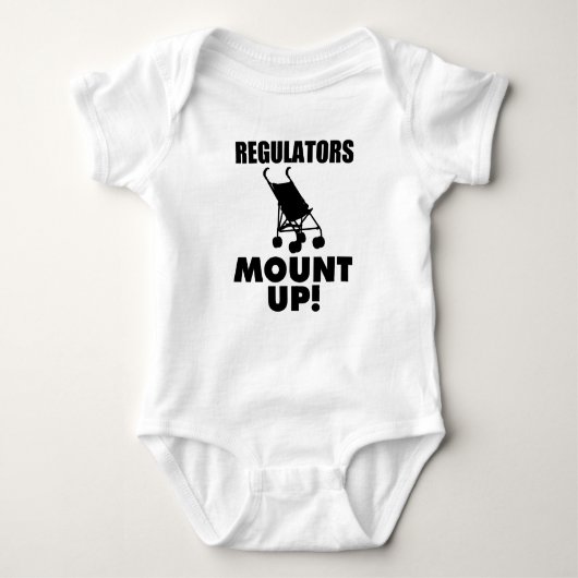 Toezichthouders Mount Up, Funny Baby Boy shirt (Voorkant)