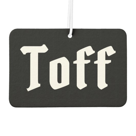 Toff Air Freshener Luchtverfrisser (Achterkant)