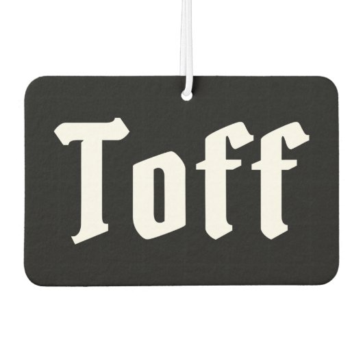 Toff Air Freshener Luchtverfrisser (Voorkant)