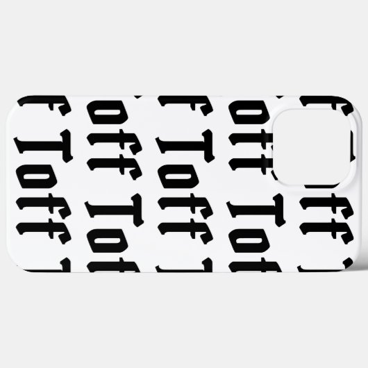 Toff Case-Mate iPhone Case (Achterkant (horizontaal))