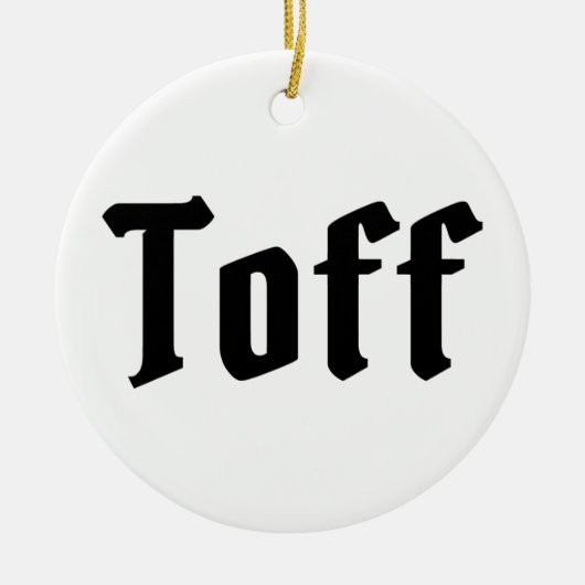 Toff Keramisch Ornament (Voorkant)