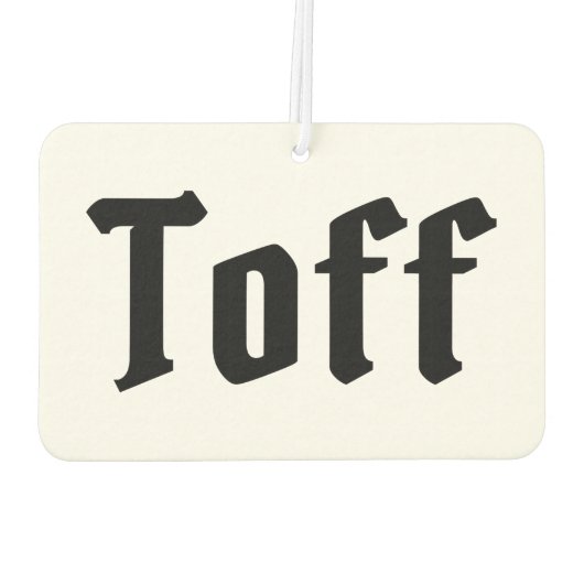 Toff Luchtverfrisser (Achterkant)