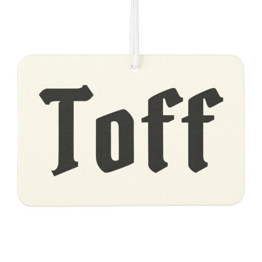 Toff Luchtverfrisser (Voorkant)