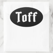 Toff Oval Sticker (Tas)