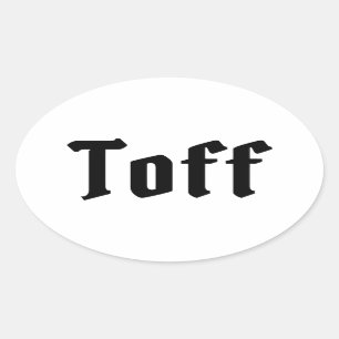 Toff Ovale Sticker