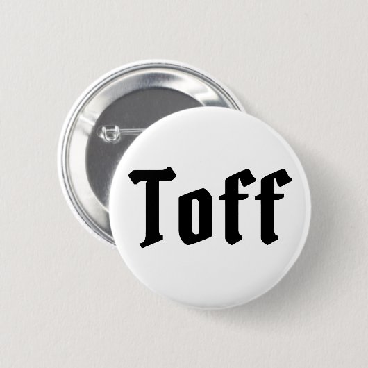 Toff Ronde Button 5,7 Cm (Voorkant /achterkant)